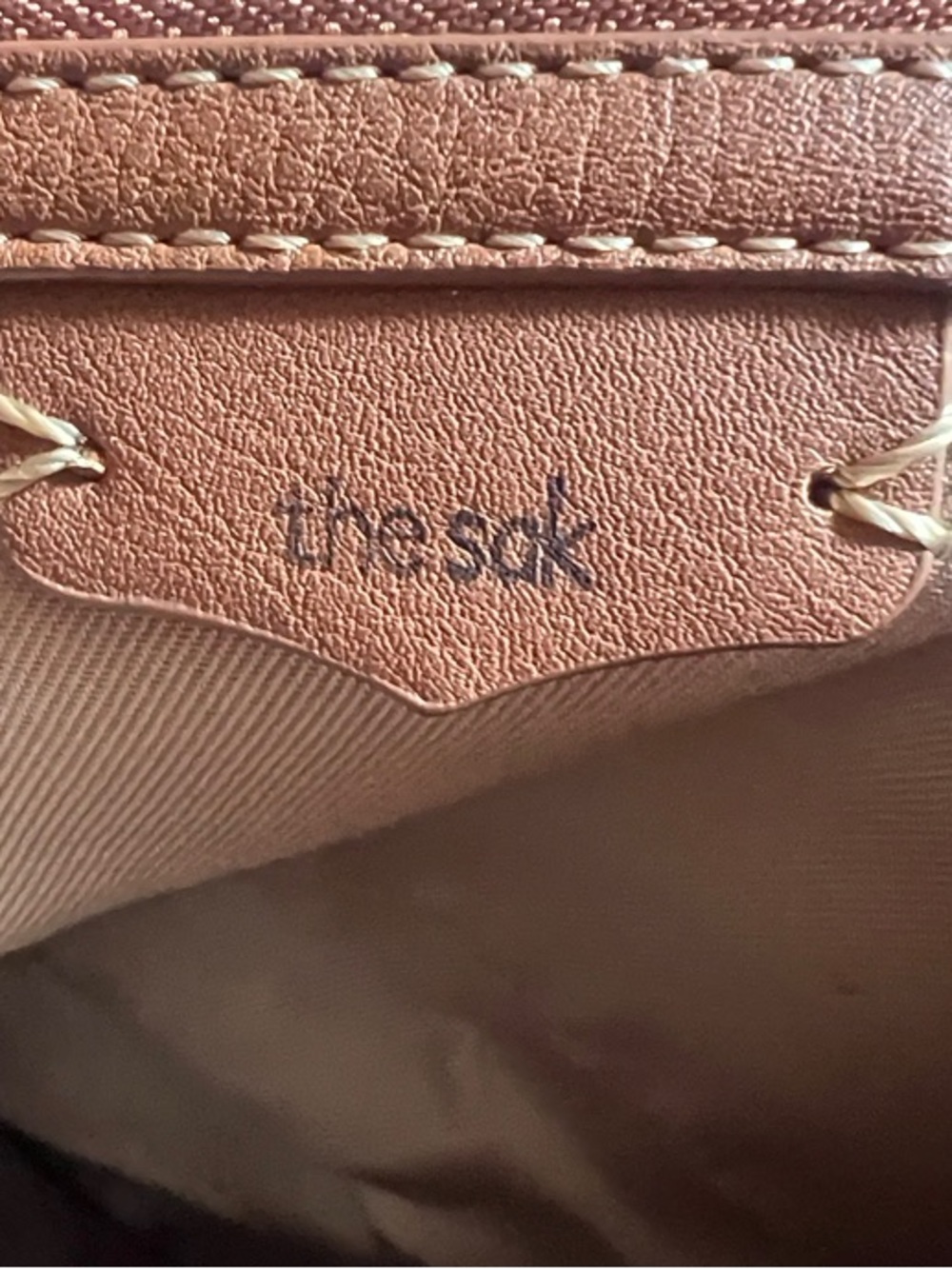 The Sak Red Perforated Leather Shoulder Bag - Picture 10 of 10